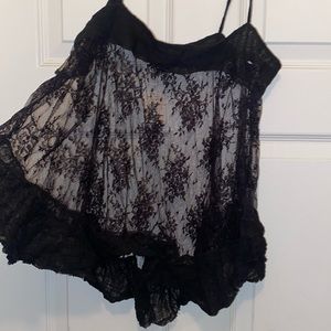 Lace lingerie top